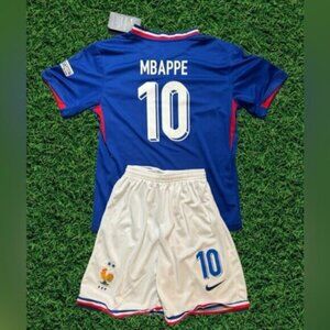 France Mbappe Kids Soccer Jersey